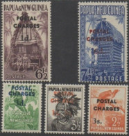 Papua New Guinea Due 1960 SGD2-D6 Postal Charges Set MLH - Papúa Nueva Guinea
