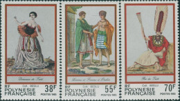French Polynesia 1985 Sc#419-421,SG454-456 Costumes Set MNH - Other & Unclassified
