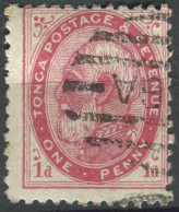 Tonga 1886 SG1b 1d King George I #7 FU - Tonga (1970-...)