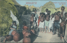 Ae733 Cartolina Cpa Ex Colonie Somalia Espos. 1911 Ragazze Che Fabbricano Vasi - Otros & Sin Clasificación