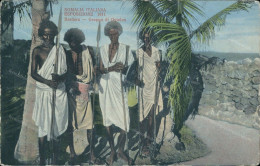 Ae736 Cartolina Cpa Ex Colonie Somalia Esposizione 1911 Bardera Gruppo Di Ogaden - Andere & Zonder Classificatie