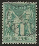 France  .  Y&T   .   61  (2 Scans)   .    O  .     Oblitéré - 1876-1878 Sage (Type I)