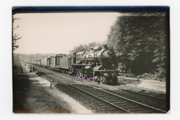 Photo Train Luxe CIWL Pullman Locomotive Nord 3.1205 Viaduc France Chemin Chemins Fer Motrice Vapeur 231 Super Pacific - Trains