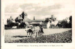 CPA Avanton Vue Du Bourg, Près Du Château Et De L'Eglise Prise Au Sud - Autres & Non Classés