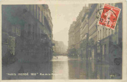 75 - Paris - Inondations De 1910 - Rue De La Roquette - CPA - Oblitération Ronde De 1910 - Voir Scans Recto-Verso - Paris Flood, 1910