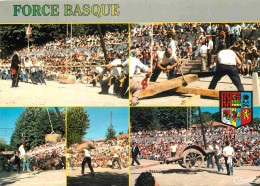 Folklore - Pays Basque - Force Basque - Multivues - Blasons - CPM - Carte Neuve - Voir Scans Recto-Verso - Costumes