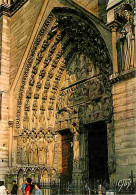 75 - Paris - Cathédrale Notre Dame - Le Portait De La Vierge : Le Tympan Représente Le Couronnement De Marie - Art Relig - Notre Dame Von Paris