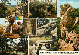 77 - Fontainebleau - Forêt De Fontainebleau - Multivues - Blasons - Carte Neuve - CPM - Voir Scans Recto-Verso - Fontainebleau