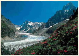 74 - Chamonix - Mont-Blanc - La Mer De Glace - Les Grandes Jorasses - Les Grands Charmoz - Flamme Postale - CPM - Voir S - Chamonix-Mont-Blanc