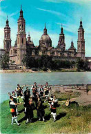 Espagne - Zaragoza - Groupe Régional Et Au Fonds Basilique Pilar - CPM - Voir Scans Recto-Verso - Zaragoza