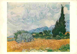Art - Peinture - Vincent Van Gogh - A Cornfield With Cypresses - CPM - Voir Scans Recto-Verso - Paintings