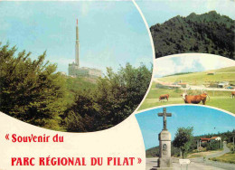 42 - Le Mont Pilat - Parc Naturel Régional Du Pilat - Multivues - Vaches - CPM - Voir Scans Recto-Verso - Mont Pilat