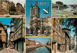 10 - Troyes - Multivues - Blasons - Automobiles - CPM - Voir Scans Recto-Verso - Troyes