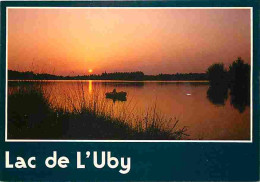 32 - Barbotan Les Thermes - Cazaubon - Le Lac De L'Uby - Coucher De Soleil - Flamme Postale De Barbotan Les Thermes - CP - Barbotan