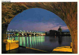 31 - Toulouse - Le Pont Saint Pierre Et Le Dome De La Grave La Nuit - CPM - Voir Scans Recto-Verso - Toulouse