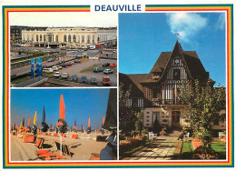 14 - Deauville - Multivues - Automobiles - Plage - Flamme Postale De Blonville Sur Mer - CPM - Voir Scans Recto-Verso - Deauville