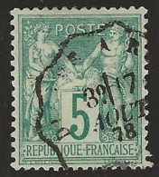 France  .  Y&T   .   64  (2 Scans)   .    O  .     Oblitéré - 1876-1878 Sage (Typ I)