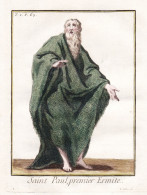 Saint Paul, Premier Ermite - Paul The Apostle Paulus Von Tarsus Heiliger / Costume Tracht Costumes Trachten - Stiche & Gravuren