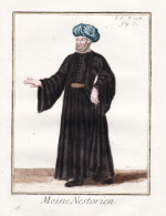 Moine Nestorien - Nestorian Monk Nestorianischer Mönch / Mönchsorden Monastic Order / Ordenstracht Order Hab - Prints & Engravings