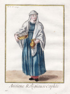 Anciene Religieuse Cophte - Coptic Nun Nonne / Mönchsorden Monastic Order / Ordenstracht Order Habit / Costum - Prenten & Gravure