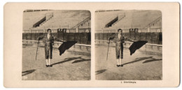 Stereo-Fotografie NPG, Stierkämpfer / Torero Mit Schwert Und Tuch  - Stereo-Photographie