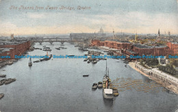 R115159 The Thames From Tower Bridge. London. Valentine. 1904 - Otros & Sin Clasificación