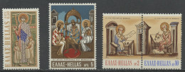 Grèce - Griechenland - Greece 1970 Y&T N°1023 à 1026 - Michel N°1045 à 1048 *** - Saints Cyrille Et Méthode - Nuevos