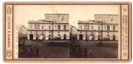 Stereo-Foto G. Sommer & Behlers, Neapel, Ansicht Neapel, Teatro S. Carlo  - Stereo-Photographie