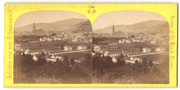 Stereo-Fotografie Unbekannter Fotograf, Ansicht Freiburg / Breisgau, Blick Nach Der Stadt Mit Villen  - Stereoscoop