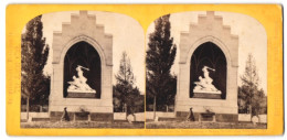 Stereo-Fotografie W. England, Ansicht Stans, Monument De Weinkelried, Winkelrieddenkmal  - Stereoscoop