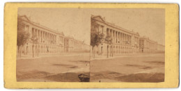 Vue Stéréoscopique-Photo Photographe Inconnu,  Vue De Paris, Vue De Louvre  - Stereo-Photographie