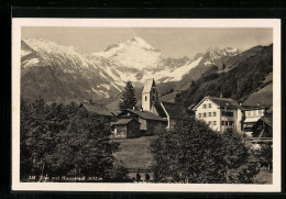 AK Elm, Teilansicht Mit Bergpanorama  - Elm