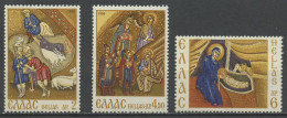 Grèce - Griechenland - Greece 1970 Y&T N°1037 à 1039 - Michel N°1059 à 1061 *** - Noël - Nuevos