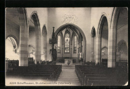 AK Schaffhausen, Innenansicht St. Johannskirche  - Autres & Non Classés