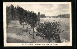 AK Rheinfelden, Promenade Beim Hotel Des Salines  - Rheinfelden