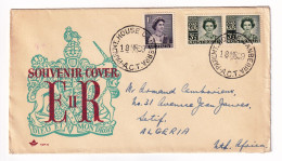 Lettre Australie Australia Canberra Cachet Parliament House Pour Sétif Algérie Stamp Queen Elizabeth - Covers & Documents