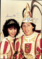 CPA Schauspieler Manfred I. Vom Center-Court Und Annette I. Vom Ducalien, Karneval-Club Trier 1987 - Actors