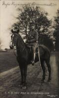 CPA Prince  Adolf Zu Schaumburg-Lippe, Portrait Zu Pferde, Uniform - Costumes