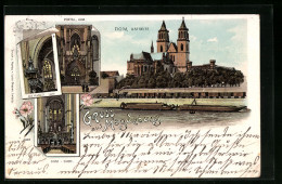 Lithographie Magdeburg, Ostseite Vom Dom, Kanzel, Chor  - Magdeburg
