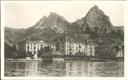10580491 Brunnen SZ Waldstaetterhof Hotel Quatre Cantons Ungelaufen Ca. 1955 Bru - Other & Unclassified