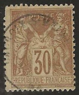 France  .  Y&T   .   69    .    O  .     Oblitéré - 1876-1878 Sage (Typ I)