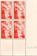 FRANCE - Poste Aérienne - Série  N° 16-17-18-19 - 4 Blocs De 4 Timbres , Bdf:  Neufs ** De 1946-47 - 1927-1959 Neufs