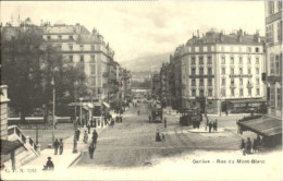 10580460 Genf GE Genf Rue Du Mont Blanc Ungelaufen Ca. 1900  - Autres & Non Classés