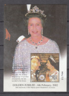 BHUTAN, 2002, The 50th Anniversary Of The Reign Of Queen Elizabeth II,  MS,  MNH, (**) - Bhután