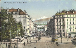 10580459 Genf GE Genf Rue Du Mont Blanc Ungelaufen Ca. 1910  - Andere & Zonder Classificatie
