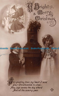 R113968 Greetings. A Bright And Merry Christmas. Kids. Valentine. XL. RP. 1914 - Monde