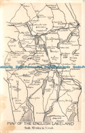 R114509 Map Of The English Lakeland. Abraham. RP - Monde