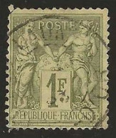 France  .  Y&T   .   72    .    O  .     Oblitéré - 1876-1878 Sage (Type I)