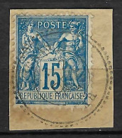 FRANCE Classique, B Obl. CAD Perlés: Bras (Var) Sur Y&T 90 - 1876-1898 Sage (Type II)