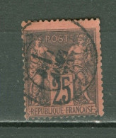 France  91   Ob  B/TB   Voir Scan Et Description  - 1876-1898 Sage (Type II)